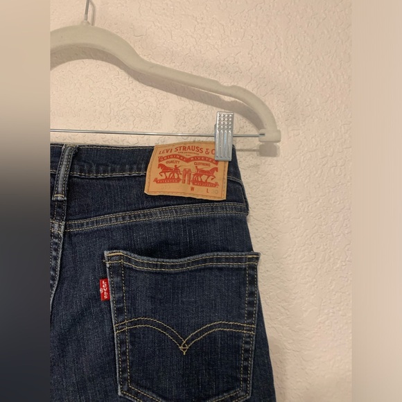 Levi Super Skinny 510 Jean Shorts Size 30 Cut Off Blue - Picture 9 of 10